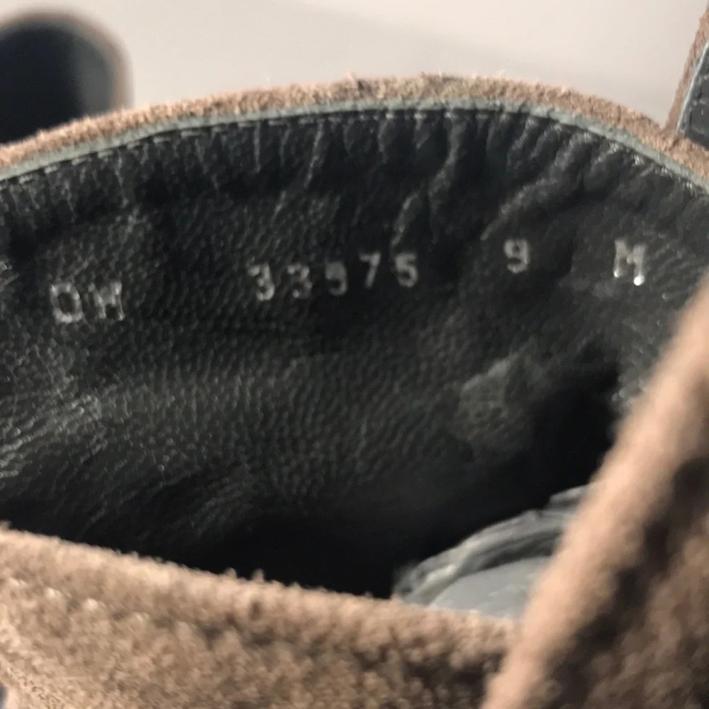 Stuart Weitzman Women's Gray Suede Desert Pull On Blocked Heel Ankle Boots 9M